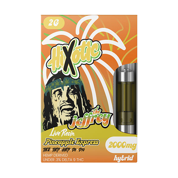 HiXotic The Jeffrey Cartridges | 2g | Delta 8 Resellers