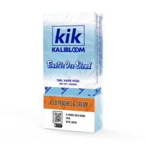 Kalibloom Kik Exotic Ice Blend Pod 1000mg iced peaches cream