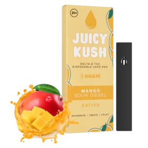 Juicy Kush Delta-8 Disposable Vape 1g Mango Sour Diesel