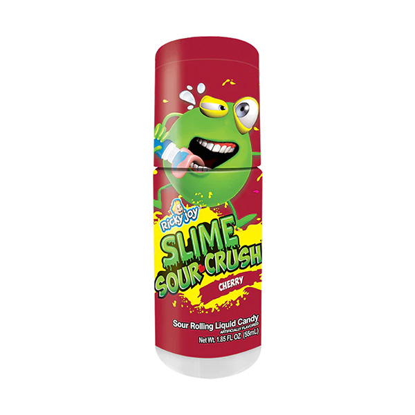 ricky joy slime sour crush rolling liquid candy cherry