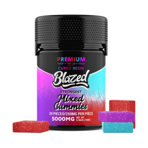 binoid blazed 5000mg gummies mixed