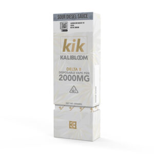 kalibloom kik delta 8 disposable vape sour diesel sauce