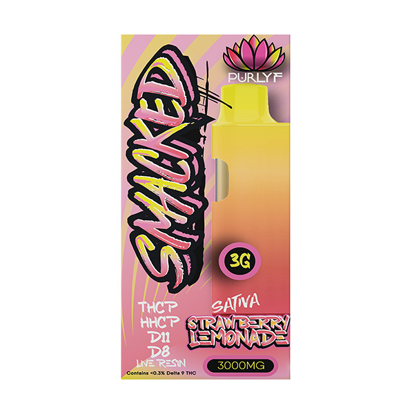 purlyf smacked 3g disposable strawberry lemonade