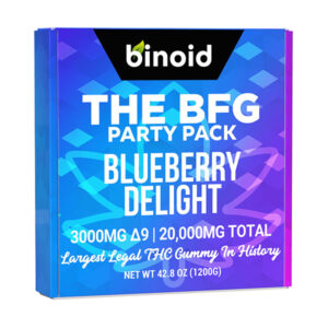 binoid 20000mg d9 thc gummy blueberry delight
