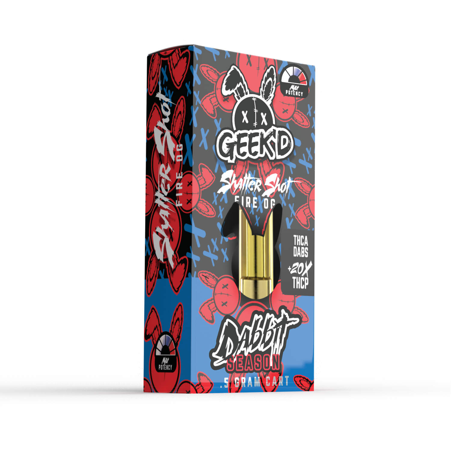 Geek'd Dabbit THCA 20x Cartridge 0.5g Delta 8 Resellers