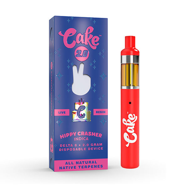 cake 2g d8 live resin disposable hippy crasher