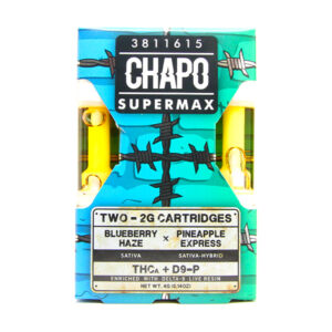 chapo extrax supermax 2x2g cartridges blueberry haze pineapple express