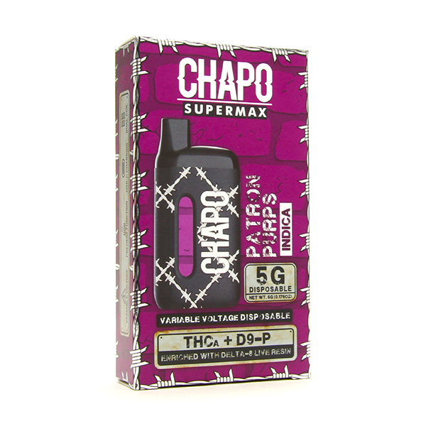 chapo extrax supermax 5g disposable patron purps