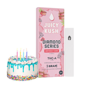 juicy kush diamond series 1g disposable bday cake