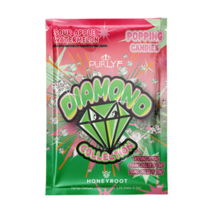 purlyf diamond collection popping candies sour apple watermelon