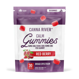 canna river calm gummy red berry