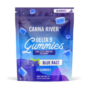 canna river d9 gummy blue razz