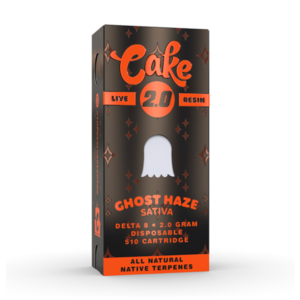 cake live resin delta 8 cartridge 2g ghost haze
