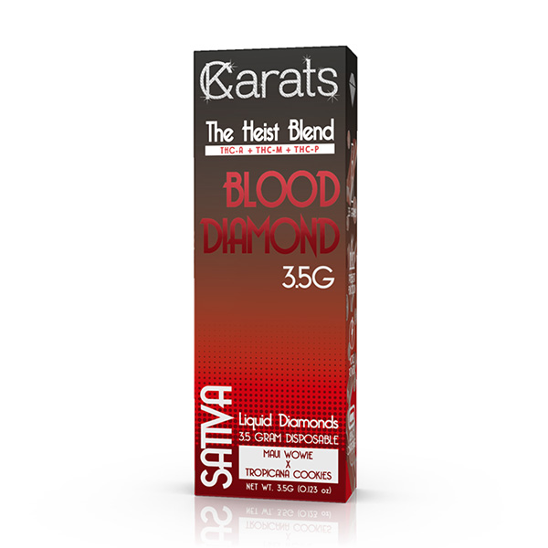 carats heist blend 3.5g disposable blood diamond