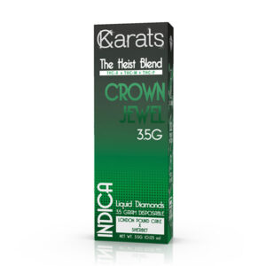 carats heist blend 3.5g disposable crown jewel