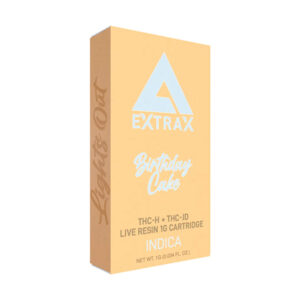delta extrax lights out 1g cartridge birthday cake