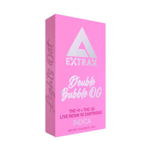 delta extrax lights out 1g cartridge double bubble og