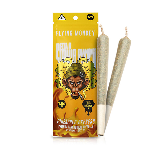 flying monkey liquid diamonds pre rolls 3g pineapple express