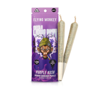 flying monkey liquid diamonds pre rolls 3g purple kush