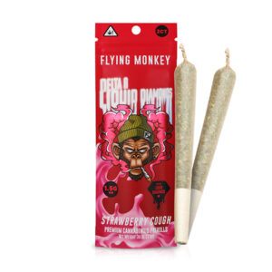 flying monkey liquid diamonds pre rolls 3g strawberry cough