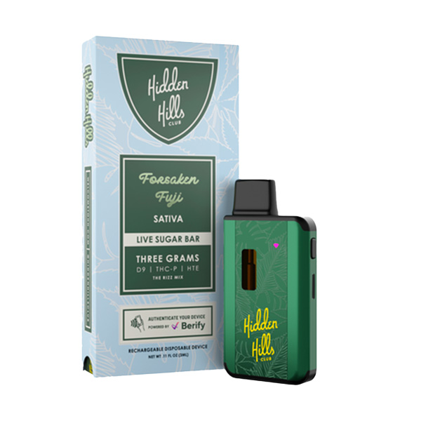Hidden Hills Live Sugar Bar Vape | 3g | Delta 8 Resellers