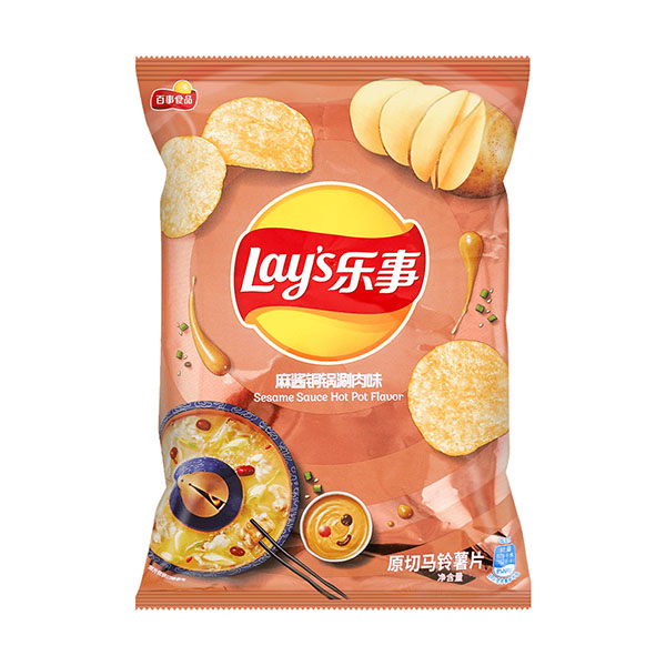 lays chips sesame sauce hot pot