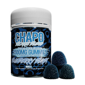 chapo sicario blend gummies blueberry blast