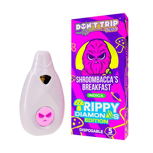 dozo dont trip trippy diamonds 5g disposable shroombaccas breakfast