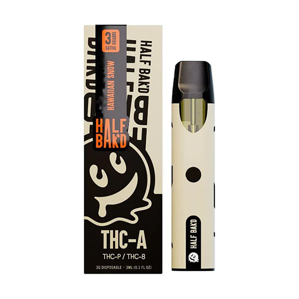 half bakd 3g thc a disposable hawaiian snow half bakd 3g thc a disposable hawaiian snow