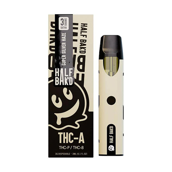 half bakd 3g thc a disposable super silver haze half bakd 3g thc a disposable super silver haze