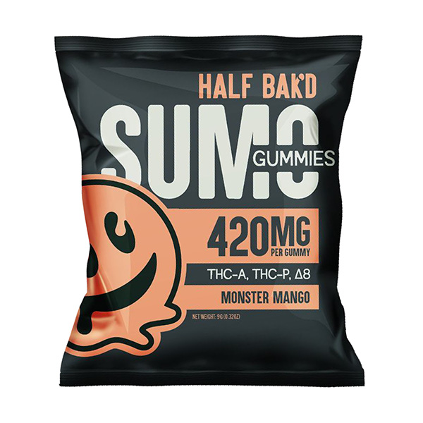 half bakd sumo gummies 420mg 2ct monster mango half bakd sumo gummies 420mg 2ct monster mango