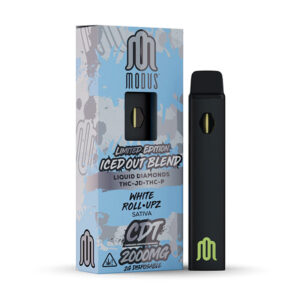 modus iced out le 2g disposable white roll upz
