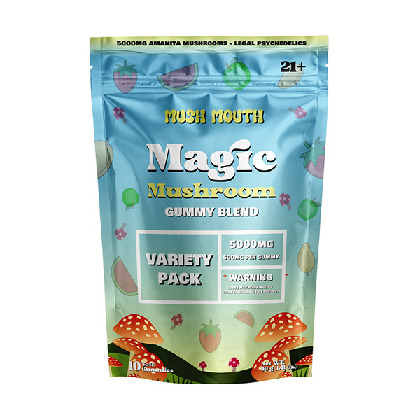 mush mouth magic mushroom 5000mg gummies variety pack