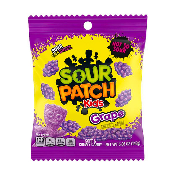 exotic sour patch kids grape | 143g