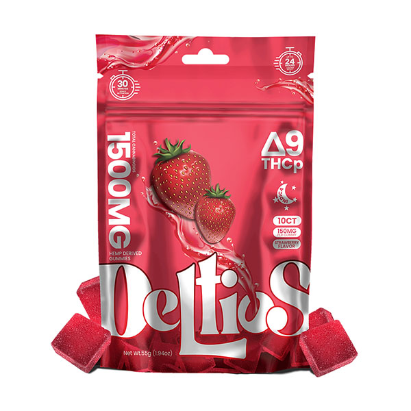 deltios d9 thcp 1500mg gummies indica strawberry