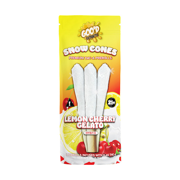 good extracts snow cones thca 3 pre rolls lemon cherry good extracts snow cones thca 3 pre rolls lemon cherry