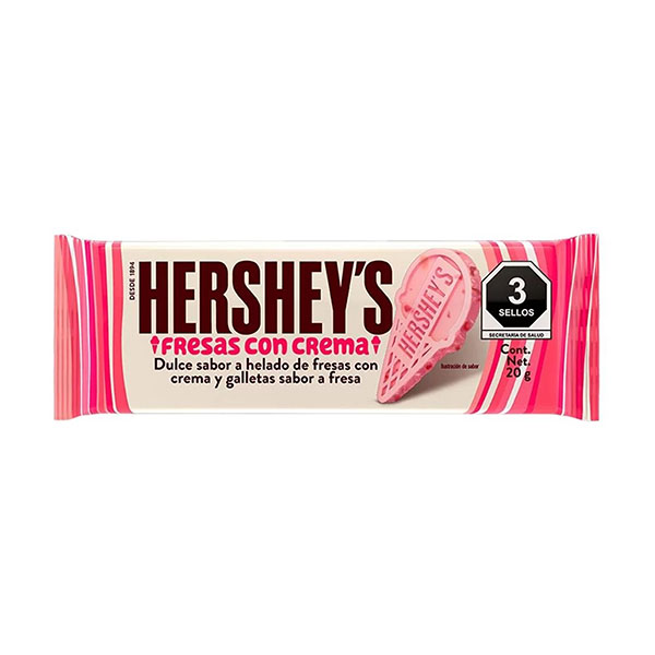 hersheys fresas con crema