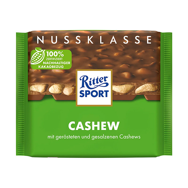ritter sport chocolate bar cashew