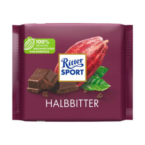 ritter sport chocolate bar half bitter