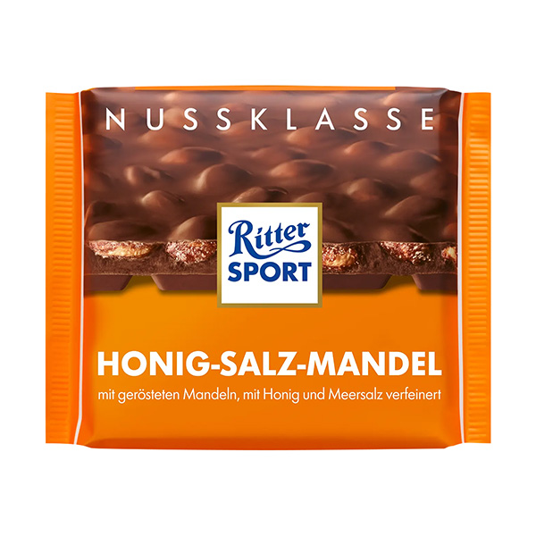 ritter sport chocolate bar honey salt almond