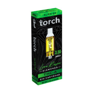 torch live resin diamonds 3.5g cartridge alien og