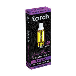 torch live resin diamonds 3.5g cartridge grape stomper