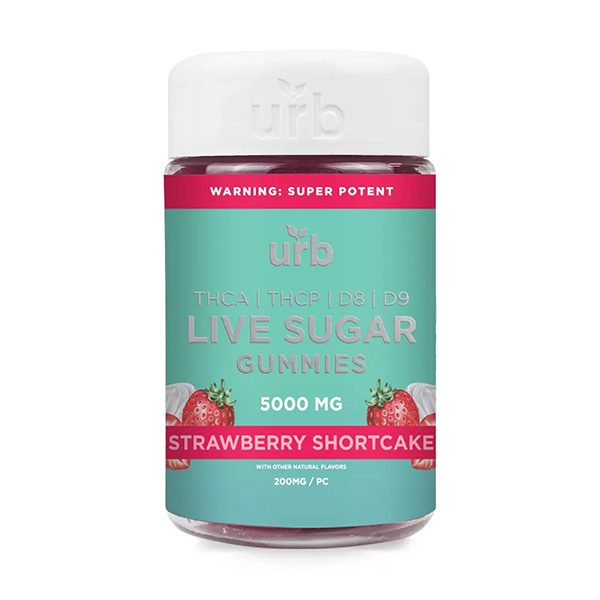 urb thca live sugar gummies 5000mg strawberry shortcake