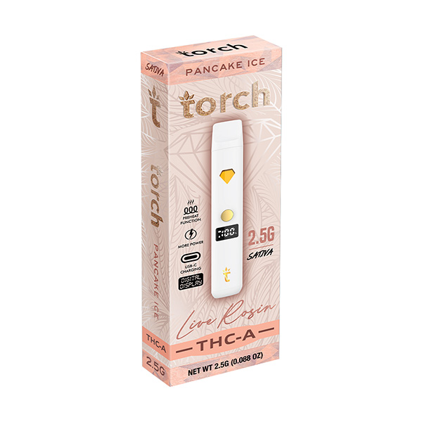 torch live rosin 2.5g disposable pancake ice