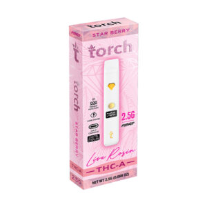 torch live rosin 2.5g disposable starberry