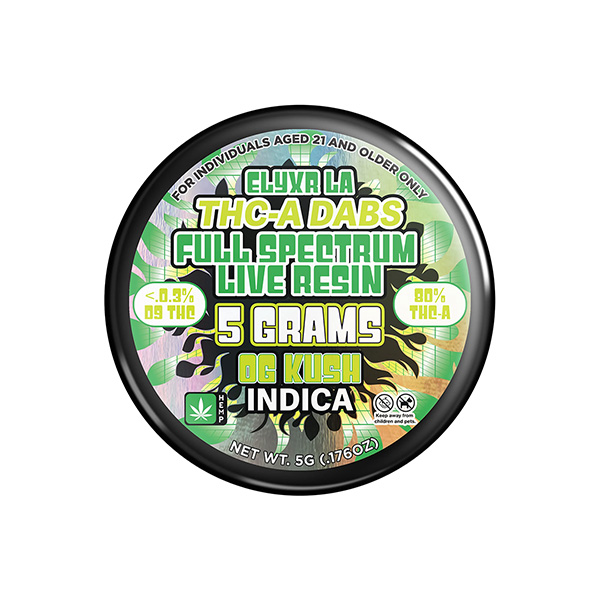 elyxr-thca-dabs-5g-full-spectrum-live-resin-og-kush-indica elyxr thca dabs 5g full spectrum live resin og kush indica