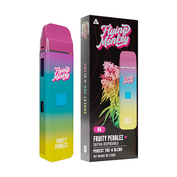 flying-monkey-thca-6g-disposable-Fruity-Pebblez flying monkey thca 6g disposable fruity pebblez