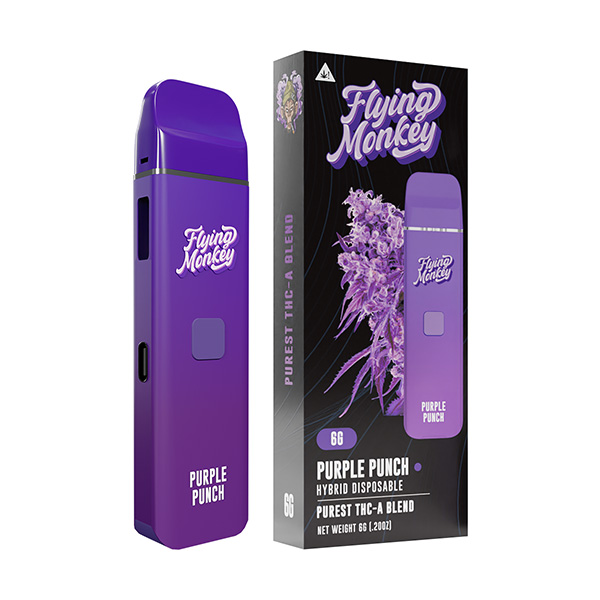 flying-monkey-thca-6g-disposable-Purple-Punch flying monkey thca 6g disposable purple punch
