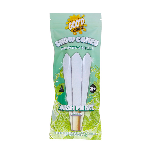 good-extracts-snow-cones-thca-3-pre-rolls-kush-mintz good extracts snow cones thca 3 pre rolls kush mintz