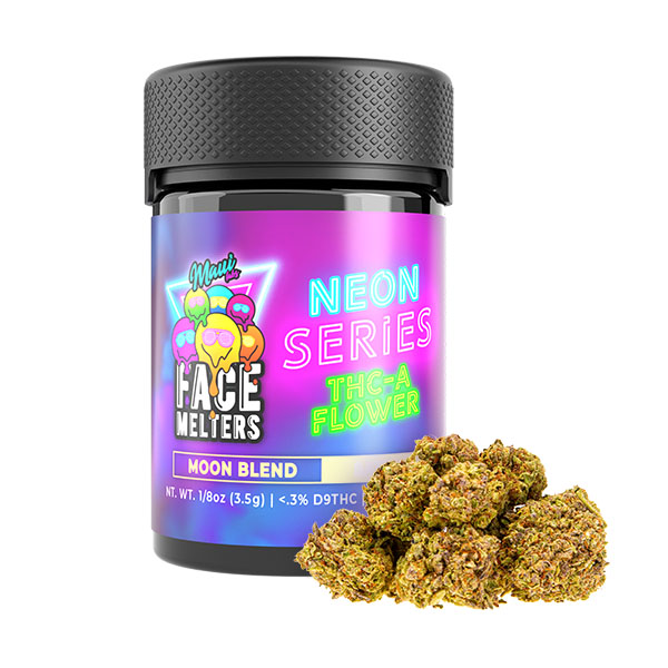 maui-labs-face-melters-neon-series-THCA-3.5G-w-flower-moon-blend maui labs face melters neon series thca 3.5g w flower moon blend
